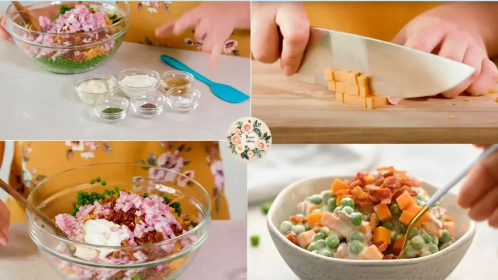 Step by Step Golden Corral Pea Salad Recipe